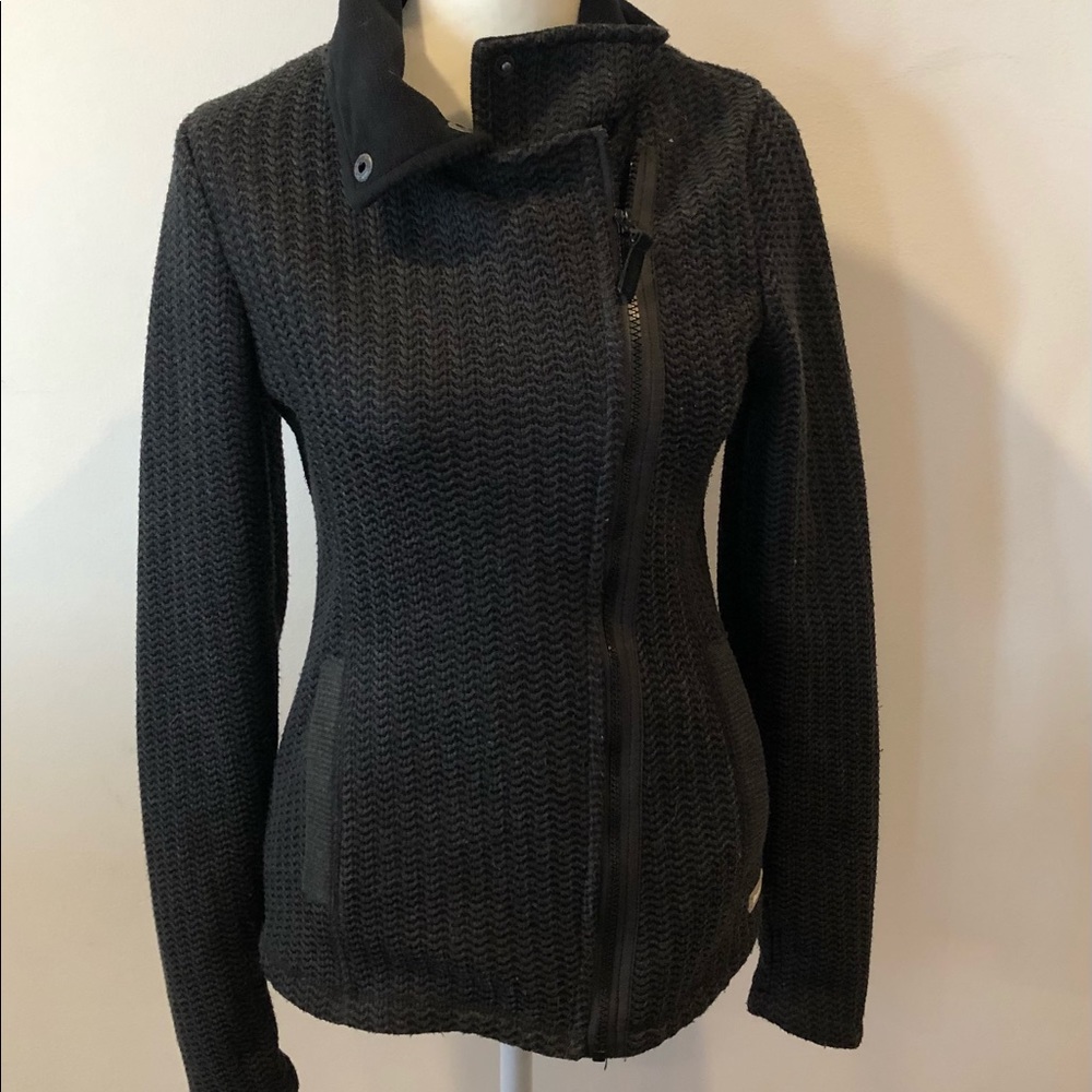FLEECE FITTED MOTOR INSPIRED JACKET
